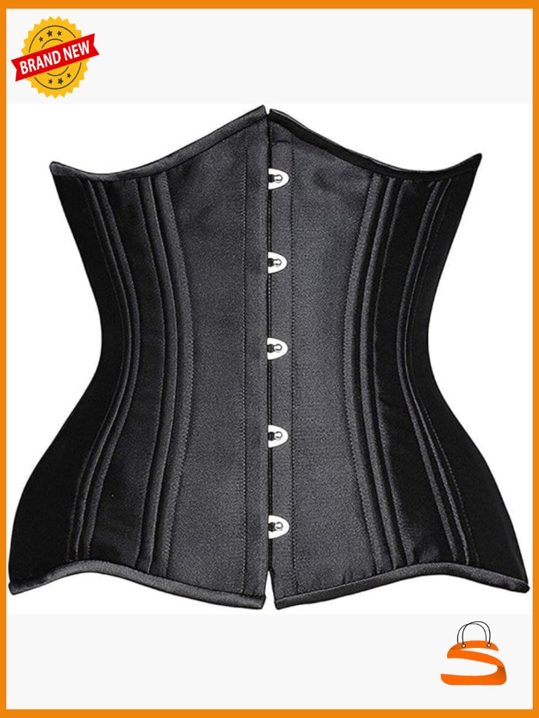 24 Steel-Boned Heavy Duty Longline Waist Training Corset Extreme Curves